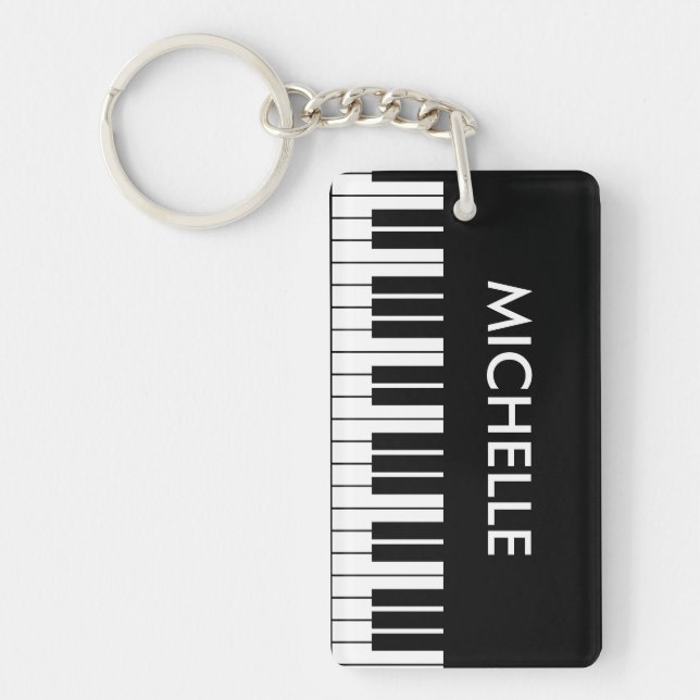 Det beställnings- pianot stämm keychain för nyckelring (Framsidan)