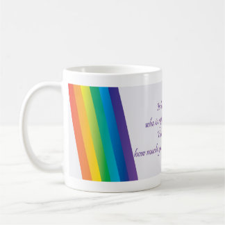 Det betyder inte vem är höger eller vem är fel kaffemugg