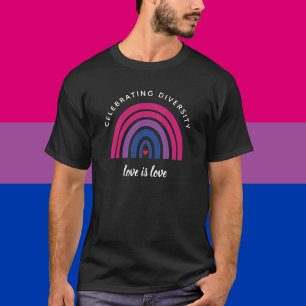 Det bisexuella Pridet som firar mångfalden i Kärle T Shirt