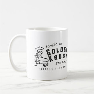 Det Bittle bagerit "guld- Krust" 11 uns Två-Tonar Kaffemugg