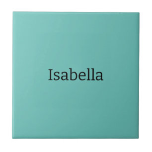 Det blå enkla Kreativet Modern Namn-minimalistisk Kakelplatta