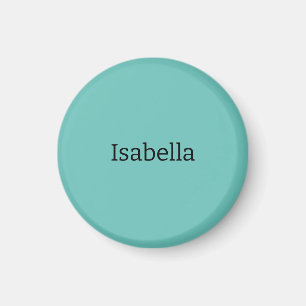 Det blå enkla Kreativet Modern Namn-minimalistisk Magnet