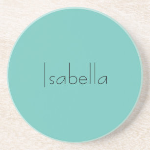 Det blå enkla Kreativet Modern Namn-minimalistisk Underlägg