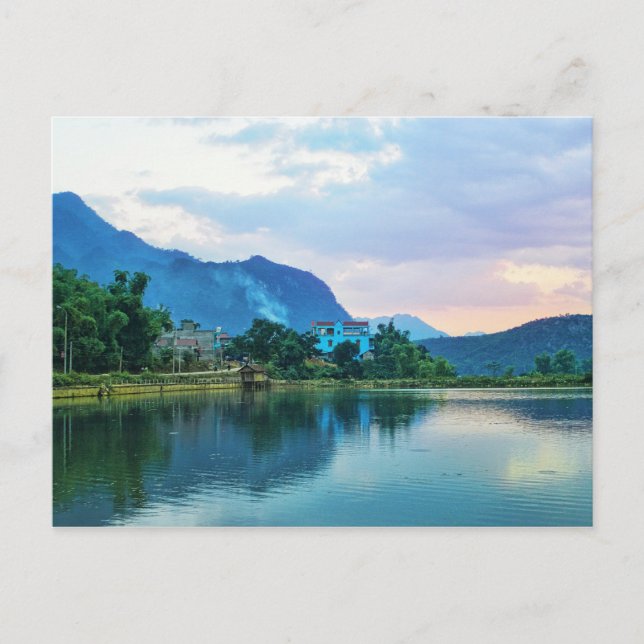 Det blå huset vykort (Framsida)