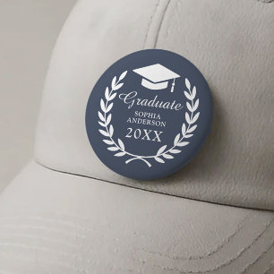 Det blå namnet Laurel Wandan Studenten Knapp