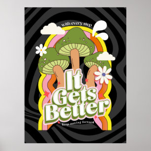 Det blir bättre God Vibes och Groovy känner Anpa Poster