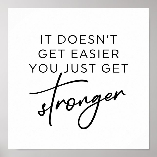 Det blir inte enklare att bara bli starkare poster (Framsidan)