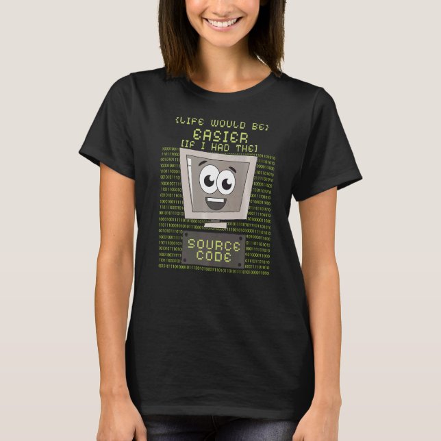 Det blir lättare att leva med programkomplementet  t shirt (Framsida)