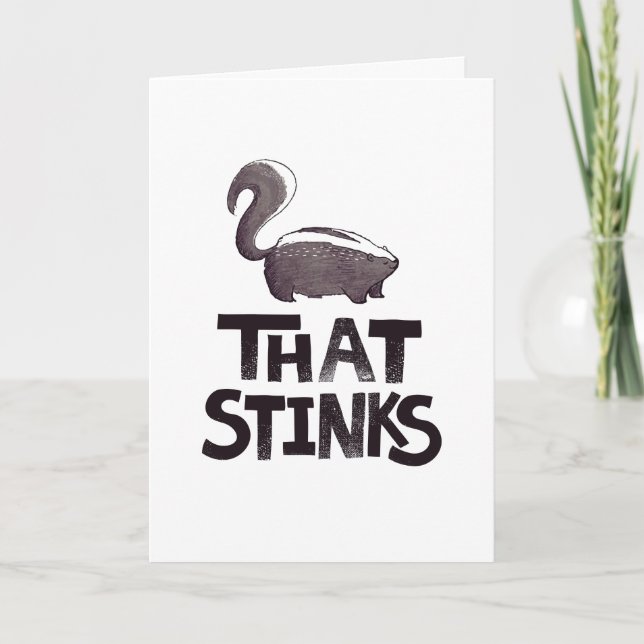 Det blockerar Skunk Sympathy Card Kort (Framsida)