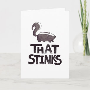 Det blockerar Skunk Sympathy Card Kort