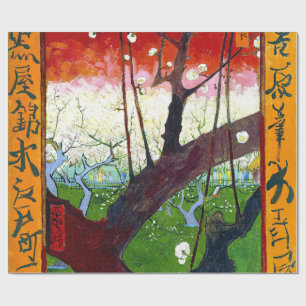 Det blomma plommonträd av Vincent Willem Van Gogh Presentpapper