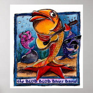 Det Blub Blub deppighetmusikbandet Poster