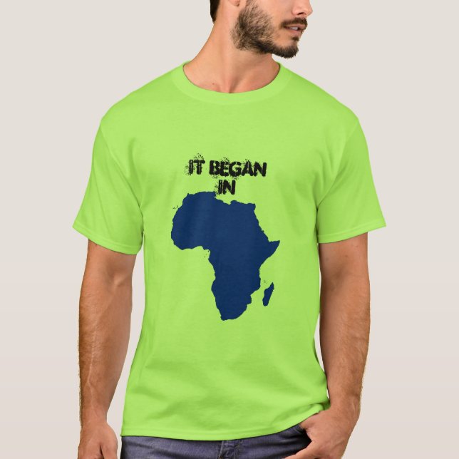 DET BÖRJADE I afrika T Shirt (Framsida)