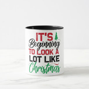 Det börjar se bra ut som jul mugg