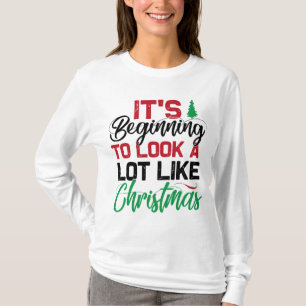 Det börjar se bra ut som jul t shirt