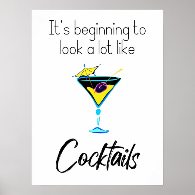 Det börjar se ut som cocktailar poster (Framsidan)