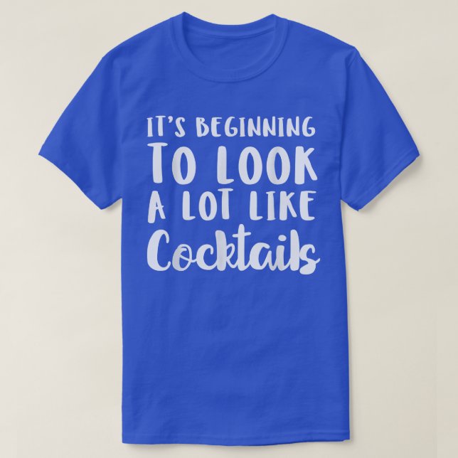 Det börjar se ut som Cocktails Christm. T Shirt (Design framsida)