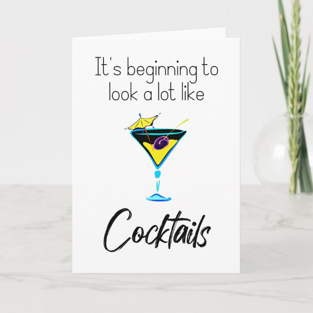Det börjar se ut som cocktails kort (Framsida)