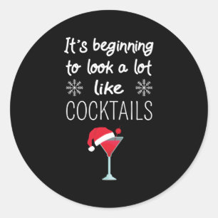 Det börjar se ut som en massa Cocktails Drink Runt Klistermärke
