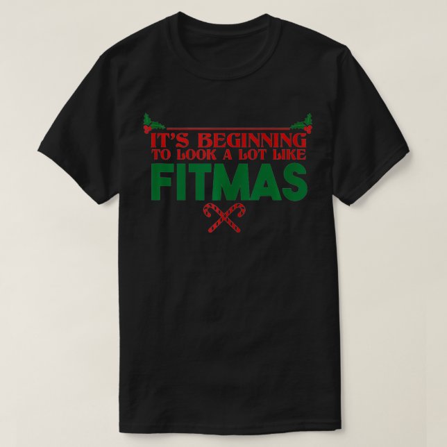 Det börjar se ut som Fitmas Funny Xma. T Shirt (Design framsida)