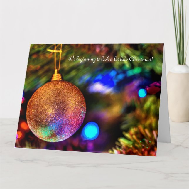 Det börjar se ut som julkort kort (Framsida)