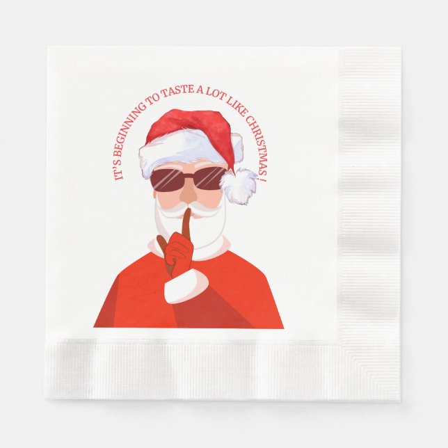 Det börjar smaka som jul pappersservett (Framsidan)