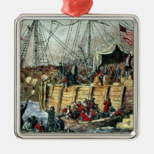 Det Boston Teapartyet, 16th December 1773 Julgransprydnad Metall