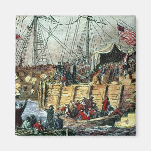 Det Boston Teapartyet, 16th December 1773 Magnet