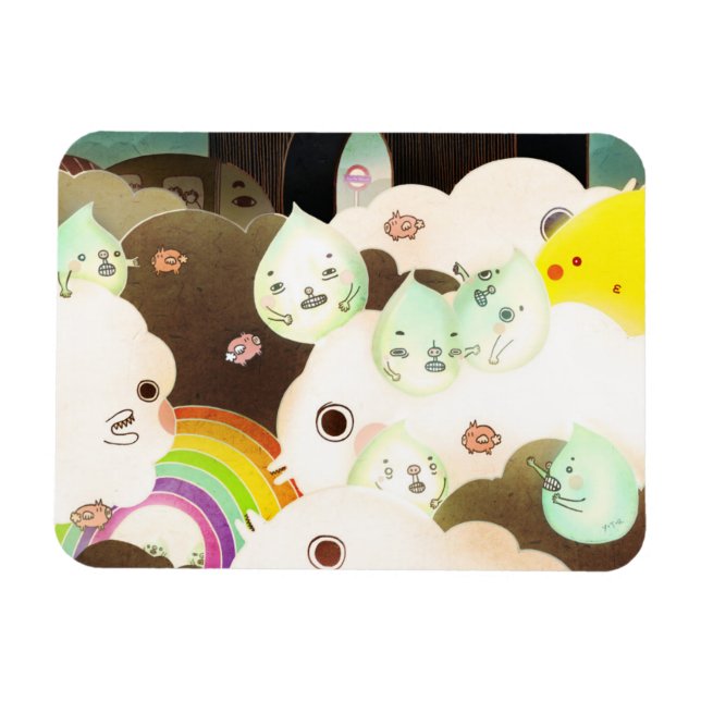 Det bra gamla brittiska vädret 2014 magnet (Horisontell)