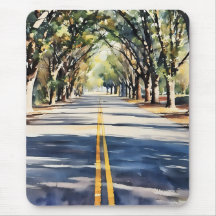 Det brant färg-scenlandskapet Mousepad