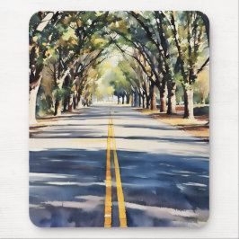 Det brant färg-scenlandskapet Mousepad Musmatta