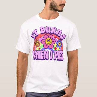 Det brinner när jag pommar lusastiskt ironiskt Y2K T Shirt