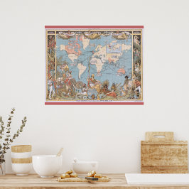 Det brittiska imperiet 1886 poster
