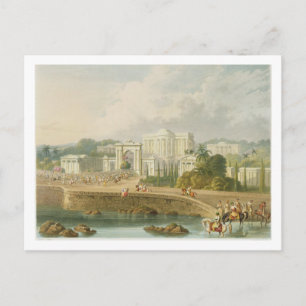 Det brittiska ordförandeskapet i Hyderabad 1813, f Vykort