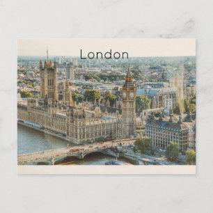 Det brittiska parlamentet Big Ben Postcard Vykort