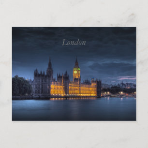 Det brittiska parlamentet i London Postcard Vykort