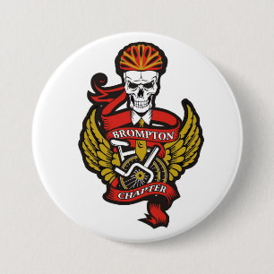 Det Brompton kapitlet klämmer fast emblem (den Knapp