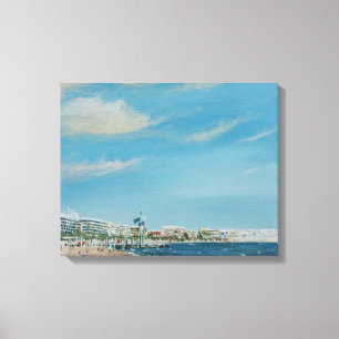 Det Cannes havet beklär 2014 Canvastryck