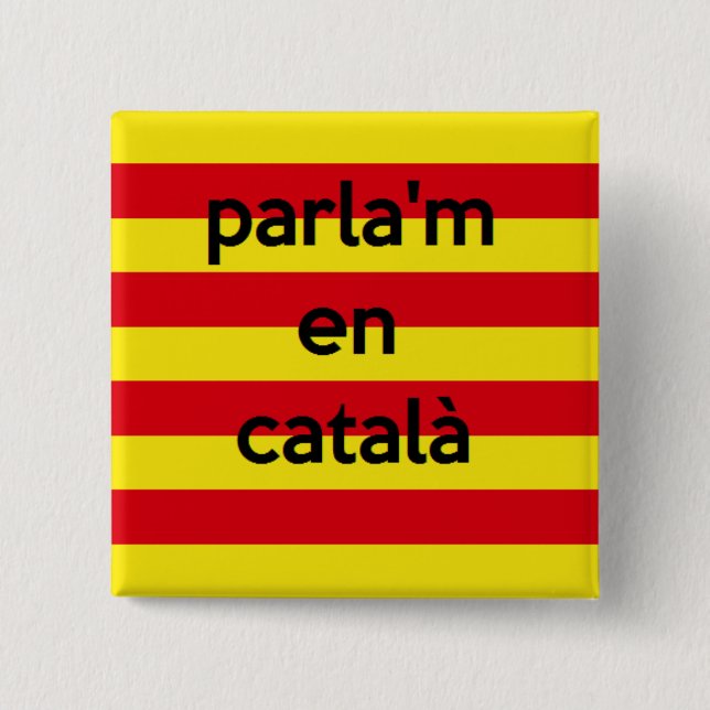 Det Catalan språket knäppas Knapp (Framsida)