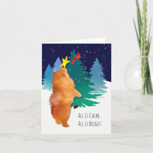 Det Celestiala - Chow Art-kort- ANPASSA Helgkort