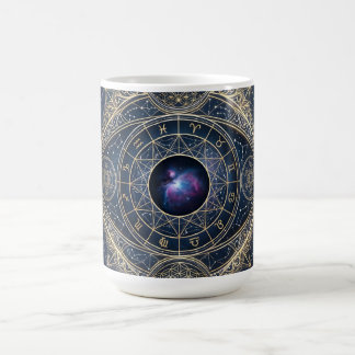 Det Celestiala Ögat — Zodiakos Kosmos Helig Geomet Kaffemugg