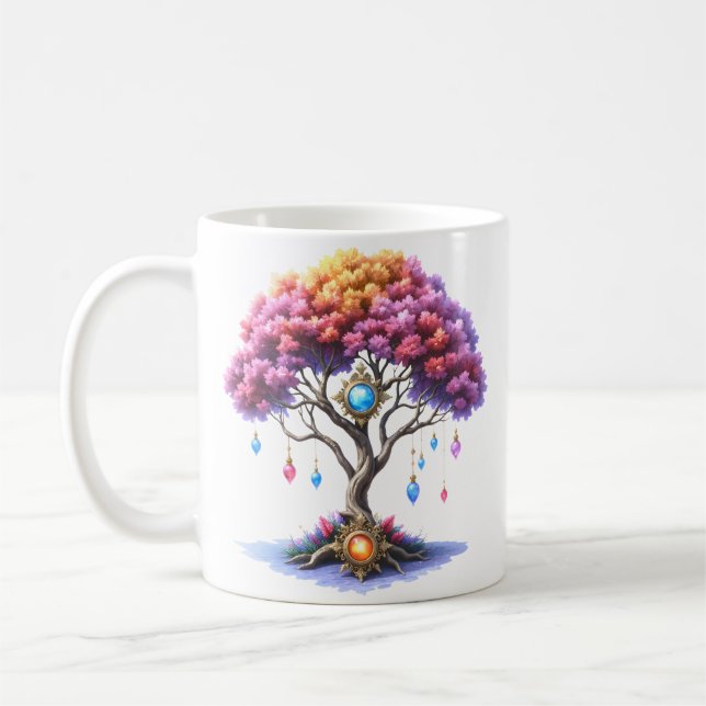 Det Celestiala Trädet för Att Bli. Kaffemugg (Vänster)