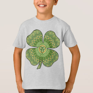 Det Celtic Shamrockbarn och babyen tänder skjorta Tee