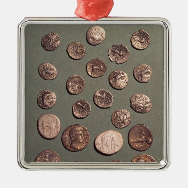 Det Celtic valet och romaren myntar funnit Julgransprydnad Metall (Framsidan)