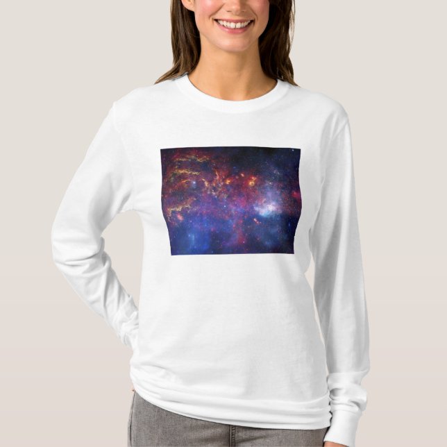 Det centrala området i Milky Way galaxy T-shirt (Framsida)