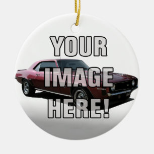 Det Chevrolet Camaro fotoet - tillfoga din bil Julgransprydnad Keramik