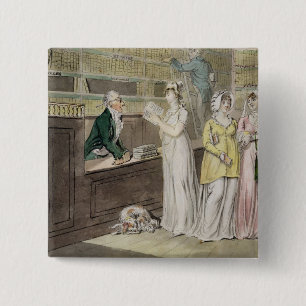 Det cirkulerande bibliotek (skriva och bläck och knapp
