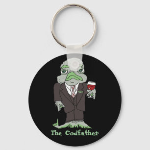 Det Codfather Digital fotoet gulliga Keychains Nyckelring