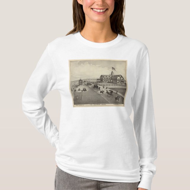 Det Colorado huset, havstrand, NJ Tee (Framsida)
