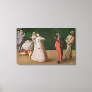 Det Commedia dell'Arteföretaget Canvastryck